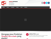 Tablet Screenshot of mandirimoverindo.com